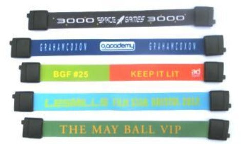 3 Day Express Fabric Wristbands with Plastic Breakaway - Promotions Only Wristbands