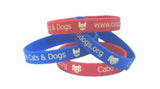 Debossed Silicone Wristbands - Colour Filled - Promotions Only Wristbands