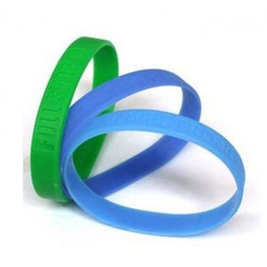 Debossed Silicone Wristbands - Promotions Only Wristbands