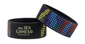 Extra Wide Debossed Colour Filled Silicone Wristbands - Promotions Only Wristbands