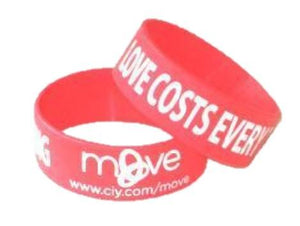 Extra Wide Printed Silicone Wristbands - Promotions Only Wristbands