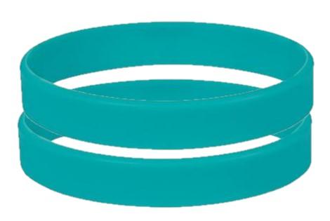 Green Silicone Wristbands - Child Size - From Stock - Promotions Only Wristbands