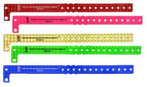 Plastic Shiny Wristbands Printed - Promotions Only Wristbands