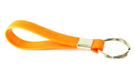 Silicone Debossed Keyring - Promotions Only Wristbands