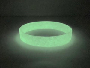 Glow in the Dark Debossed or Embossed Silicone Wristbands - Promotions Only Wristbands