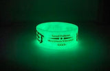 Extra Wide Glow in the Dark Wristbands - Promotions Only Wristbands