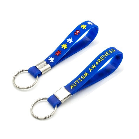 Printed Silicone Keyring - Promotions Only Wristbands